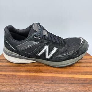 New Balance 990v5 Shoes Women's 12 B Black Suede Leather Low Athletic Sneakers